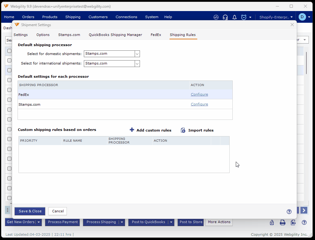 How to Configure Default Shipping Settings